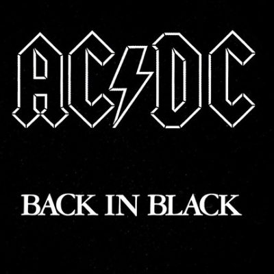 AC:DC Back in Black Cover